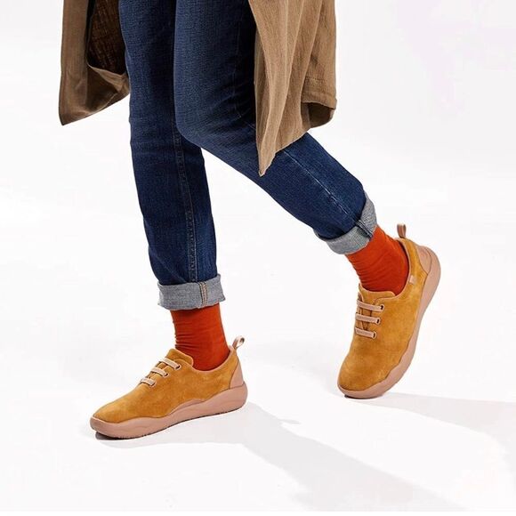 UIN Men's Walking Shoes Slip On Lightweight Comfort Sneaker (Segovia Khaki) - Picture 5 of 7